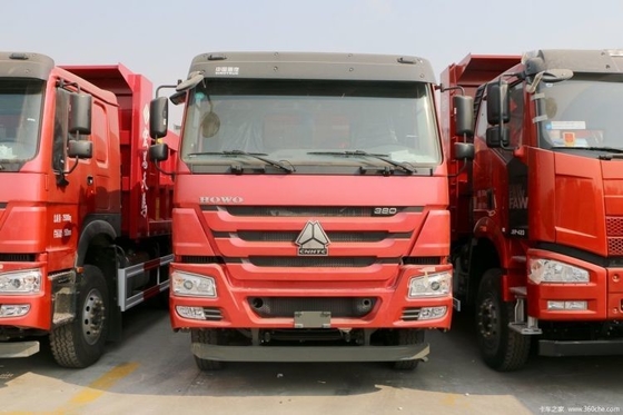 HOWO 무거운 트럭 380 HP 6X4 6m 다목적 운송용 덤프 트럭 내구성