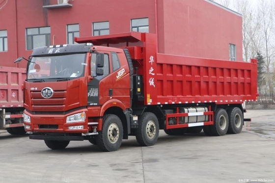 뜨거운 8m 화물 탱크 Faw Jiefang J6P 무거운 트럭 500 HP 8X4 Sitchai 엔진을 가진 덤프 트럭