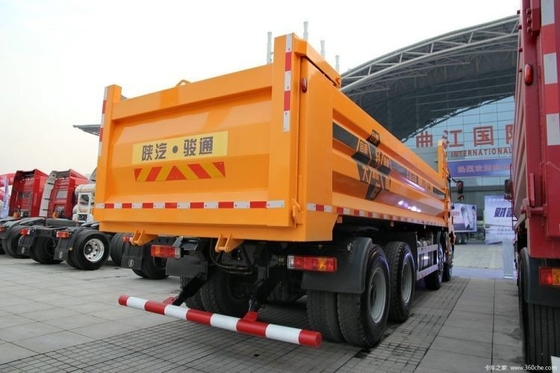 오른쪽에서 운전 Shacman Delong M3000 336 HP 8X4 7.4m 덤프 트럭 12 타이어
