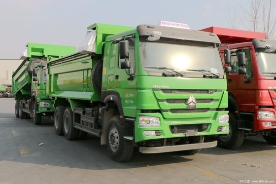 HOWO 무거운 트럭 340 HP 6X4 6 M 공기 서스펜션과 멀티미디어 시스템으로 덤프 트럭