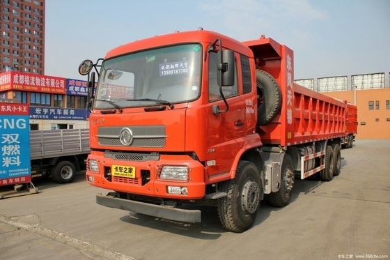 2010년 동펜 상용 트럭 280마력 8X4 7.6m 덤프 트럭 공기 서스펜션 운전석