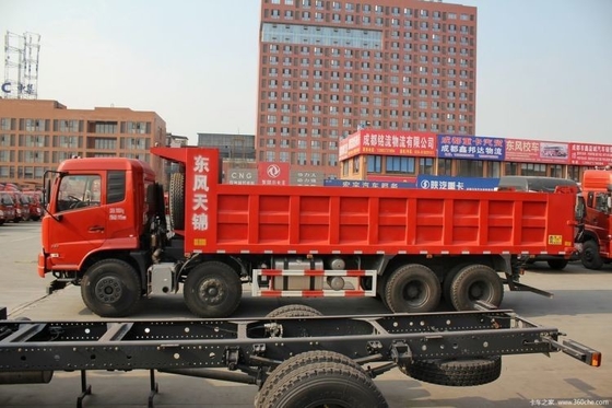 2010년 동펜 상용 트럭 280마력 8X4 7.6m 덤프 트럭 공기 서스펜션 운전석