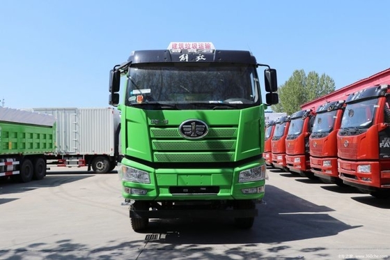 6X4 휠 디젤 FAW Jiefang J6P 무거운 트럭 420HP 5.8m 덤프 트럭 연료 엔진