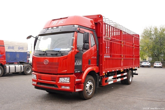 자동 에어컨 Faw Jiefang J6L Zhongka Chuangfu 220HP 4X2 6.8m 중고용 트럭