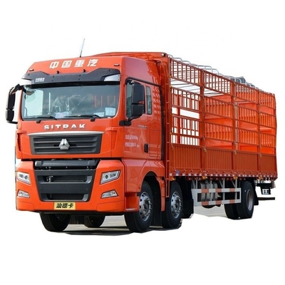 중고 Sinotruk SITRAK G7 330hp 6X2 8.6m 그리드형 트럭 울타리 트럭