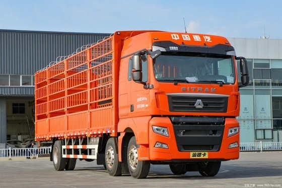 중고 Sinotruk SITRAK G7 330hp 6X2 8.6m 그리드형 트럭 울타리 트럭