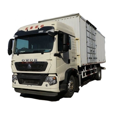 EURO 5 10 앞바다 번호 Sinotruk HOWO T5G 280hp 4X2 7.92m 밴 트럭 울타리 트럭