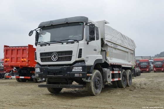 중고용 천롱 KC 트럭 350HP 6X4 5.4m 덤프 트럭 멀티미디어 시스템과 ABS