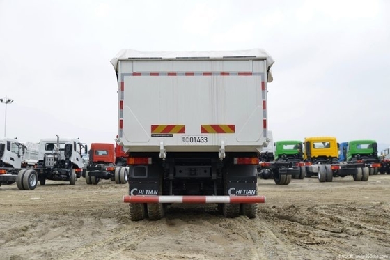중고용 천롱 KC 트럭 350HP 6X4 5.4m 덤프 트럭 멀티미디어 시스템과 ABS