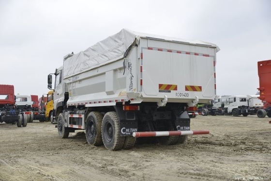중고용 천롱 KC 트럭 350HP 6X4 5.4m 덤프 트럭 멀티미디어 시스템과 ABS