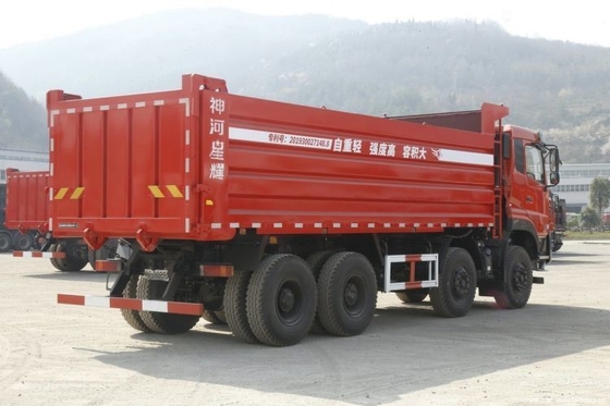 450hp 동펜 상용 차량 천롱 KC 8X4 8.6m 사용 자동차 딜러용 덤프 트럭