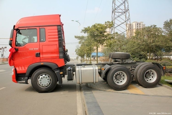 시노트럭 HOWO T5G 무거운 트럭 340 HP 6X4 트랙터 트럭