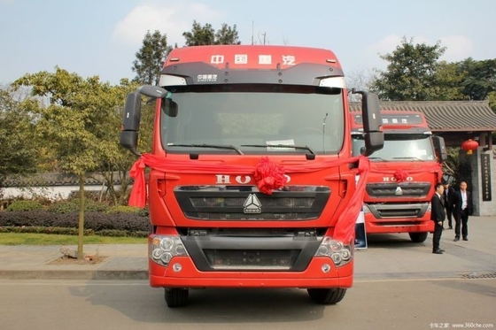 시노트럭 HOWO T5G 무거운 트럭 340 HP 6X4 트랙터 트럭