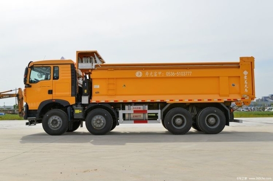자동 에어컨 23 Sinotruk HOWO TX 440 HP 8X4 6.5m 사용 된 트럭용 덤프 트럭