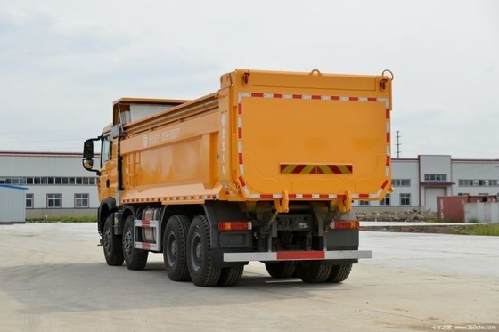 자동 에어컨 23 Sinotruk HOWO TX 440 HP 8X4 6.5m 사용 된 트럭용 덤프 트럭