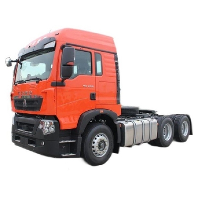 최대 속도 110KM h 사용 된 HOWO TX 430 HP 6X4 트랙터 트럭 엔진 용량 8L