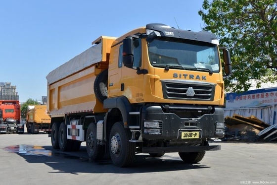 부티크 중고 Sinotruk SITRAK G7W 400hp 8X4 6.8m 6.2-8m 화물 탱크와 함께 덤프 트럭