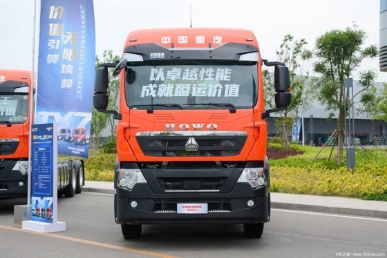 430 HP 6X4 사용 된 트럭 머리 HOWO TX 대형 연료 탱크 용량으로 무거운 트럭 트랙터
