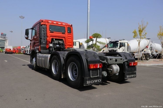 430 HP 6X4 사용 된 트럭 머리 HOWO TX 대형 연료 탱크 용량으로 무거운 트럭 트랙터