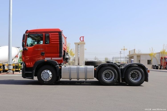 430 HP 6X4 사용 된 트럭 머리 HOWO TX 대형 연료 탱크 용량으로 무거운 트럭 트랙터