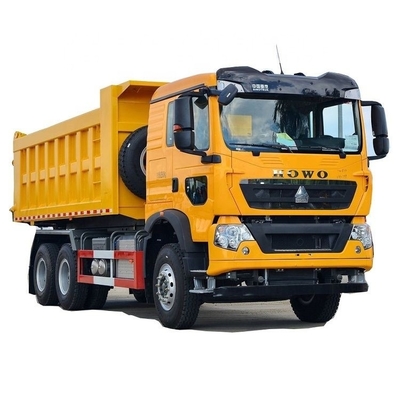 멀티미디어 시스템 예 Sinotruk HOWO TX 400 HP 6X4 6.3m 에어컨을 갖춘 덤프 트럭