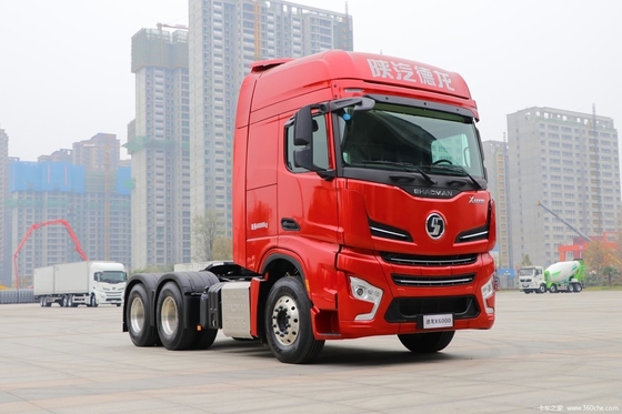 Shaanxi Auto X6000 560HP 6X4 자동 견인 트럭 머리 ≥600L 연료 탱크 용량