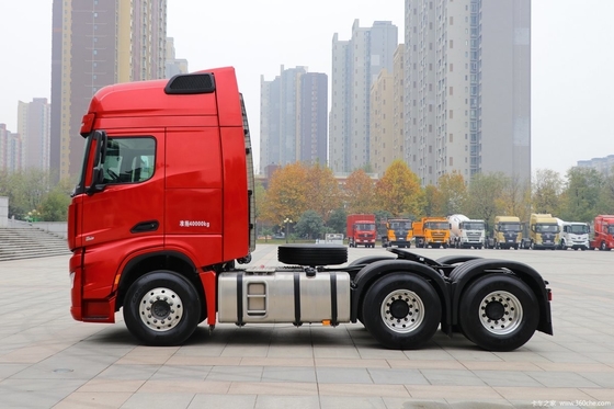 Shaanxi Auto X6000 560HP 6X4 자동 견인 트럭 머리 ≥600L 연료 탱크 용량
