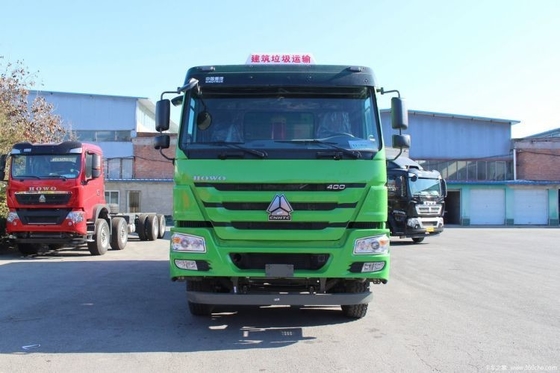 SINOTRUCK HOWO 무거운 트럭 400 HP 6X4 자동 에어컨을 가진 6 미터 덤프 트럭