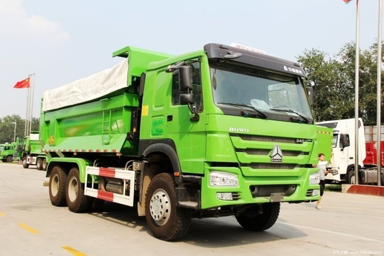 뜨거운 사용 된 SINOTRUCK HOWO 무거운 트럭 340 HP 6X4 5.6m 덤프 트럭 전 세계 시장