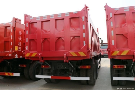 터치 스크린 예 6X4 6 미터 덤프 트럭 Sinotruk HOWO 무거운 트럭 380 HP 사용 된 0 KM 자동차