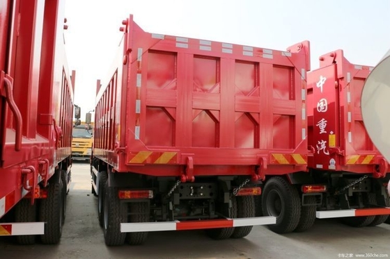 터치 스크린 예 6X4 6 미터 덤프 트럭 Sinotruk HOWO 무거운 트럭 380 HP 사용 된 0 KM 자동차