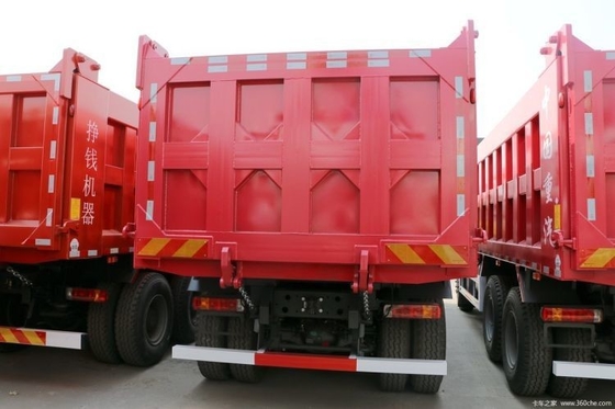 터치 스크린 예 6X4 6 미터 덤프 트럭 Sinotruk HOWO 무거운 트럭 380 HP 사용 된 0 KM 자동차