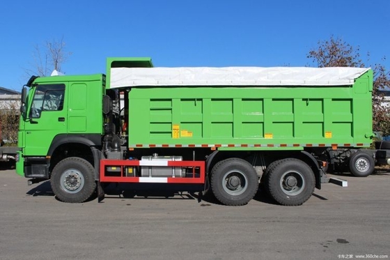 360° 후방 카메라 전문 Sinotruk HOWO 무거운 트럭 400 HP 6X4 6 미터 덤프 트럭